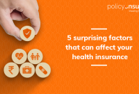 5 surprising factors that can affect your health Insurance - Policy Ensure